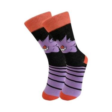 Imagem de Meias Longas Infantis Fofas E Modernas Da Série Pokémon: Pikachu, Geng