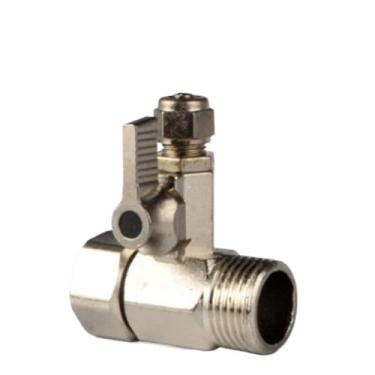 Imagem de Válvula esférica de liga de zinco de 1/2 a 1/10.2 cm, adaptador de purificador de água RO para jardim, válvula esférica, torneira, conector, acessórios de hardware, 1 peça
