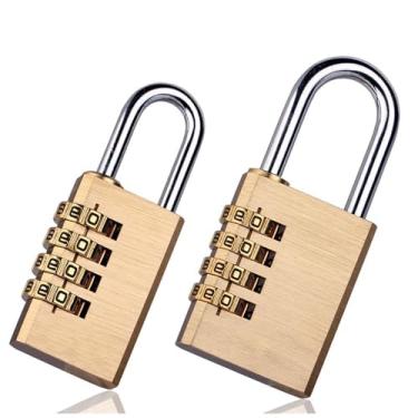 Imagem de Cadeado de segurança de cobre de latão sólido senha código de combinação de fechadura de gaveta ferragem 1 peça (AS-3-M-51)