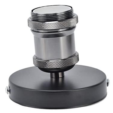 Imagem de Solinder Suporte de Lâmpada Vintage E27, Soquete de Lâmpada Rosqueado E27 Padrão Com Cabeça Alumínio para Cozinha, Quarto, Sala Estar, Fácil Instalação, Retardador Chamas, (Preta)