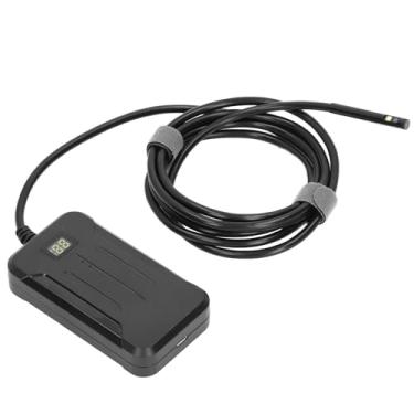 Imagem de KIMISS Endoscópio Industrial, Câmera Dupla, Ferramenta de Inspeção WiFi 1080P para Limpeza de Dutos e Construção Naval - Luzes LED Ajustáveis ​​à Prova d'água e Imagens Aprimoradas (5,5 mm)