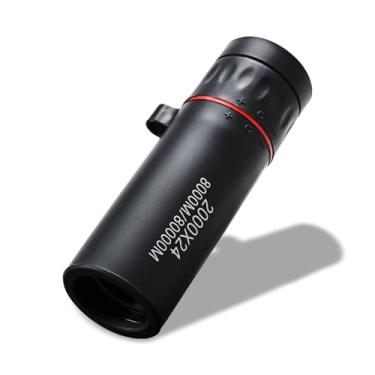 Imagem de Binóculos ópticos com foco em mini monóculos, portáteis e adequados para viagens, preto