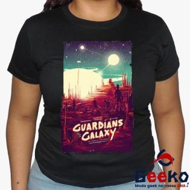 Imagem de Baby Look Guardiões da Galáxia 100% Algodão -  Guardians Of The Galaxy