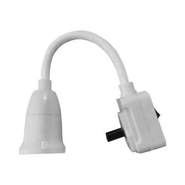 Imagem de Soquete De Lâmpada LED E27 Com Interruptor Plugue Direto Cabeça Rotati