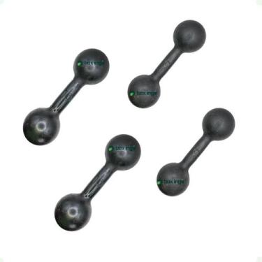 Imagem de Kit Halteres de Ferro Fundido Pintado - Pares de 5 e 10 Kg - BOX INGÁ