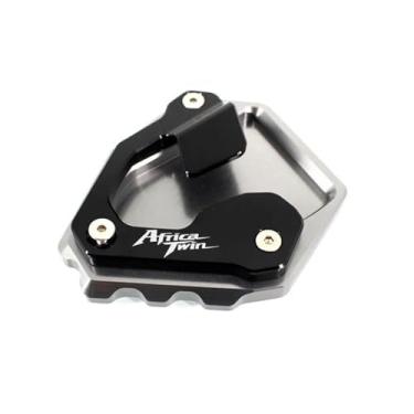 Imagem de Anti-derrapante Para crf1000l crf 1000l áfrica twin abs dct 2016 2017 2018 2019 cnc kickstand pé suporte lateral almofada de extensão(Gray Africa Twin)