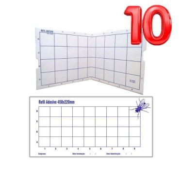 Imagem de Armadilha Mosquitos Moscas Refil Adesivo para Armadilhas Luminosas 10 