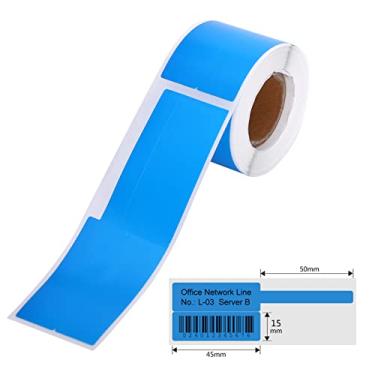 Imagem de Etiqueta de cabo Papel autocolante para impressão Prova óleo resistente a rasgos cabos Fios Bijuterias Compatível com impressora da série DP23 Máquina fazer etiquetas 1 rolo