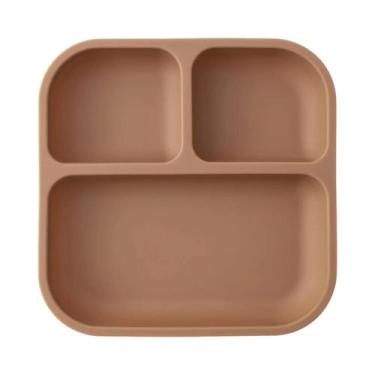 Imagem de Prato Dividido De Silicone Livre De BPA Para Crianças, Com Sucção, À P
