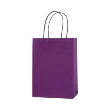 Imagem de Sacolas De Presente De Papel Kraft Coloridas 10PCS Sacolas De Compras 