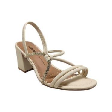 Imagem de Sandália Feminina de Salto Alto Grosso Confortável Dakota Y9961-Feminino