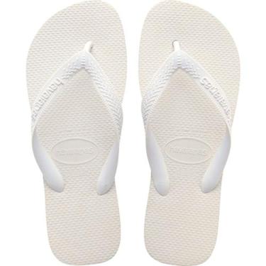 Imagem de Chinelo Masculino Havaianas Top, Branco, 41/42