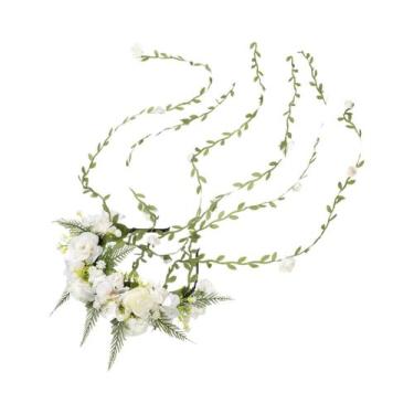 Imagem de Coroa De Flores Romântica Para Casamento, Guirlanda De Videira, Tiara 