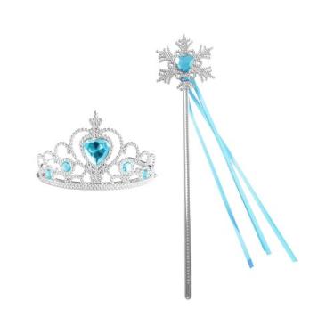 Imagem de Coroa De Princesa Para Meninas, Varinha Mágica, Tiara De Strass Para C