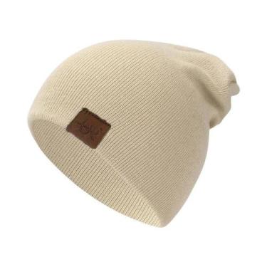 Imagem de Gorro Unissex De Malha Macia E Quente, Casual, Elegante, Liso, Para Us