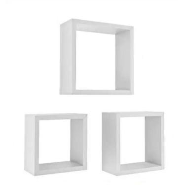 Imagem de Kit Nichos Decorare Prat-k - 3 Unidades - Branco