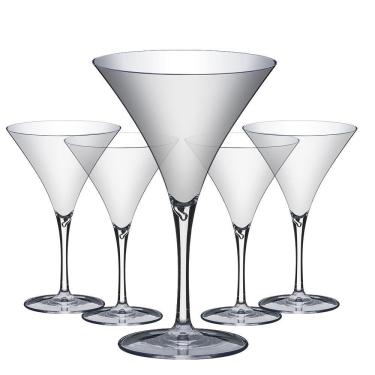 Imagem de Jogo Com 5 Taças Kit Festa Martini 290ml Espumante Drinks transparente