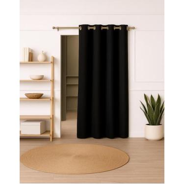 Imagem de Cortina Blackout De Pvc 1,40m X 2,20m - Vagalume Enxovais, Preto