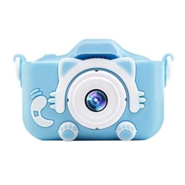 Imagem de Câmera Infantil Digital Fotográfica e Filmagem Infantil Criança (Azul)