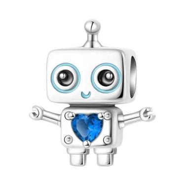 Imagem de Pingentes De Raposa Prateada, Coelho, Rosa, Robô, Castelo E Príncipe P