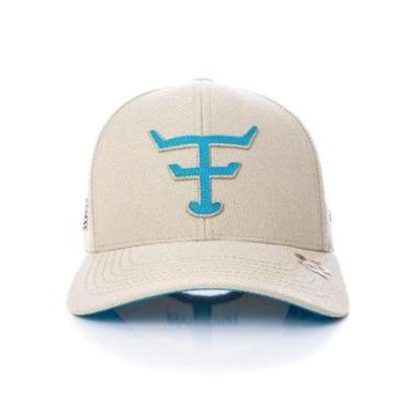 Imagem de Bone Texas Farm - New Texas - Tf672 - Bege/ Azul Turquesa Único-Unissex