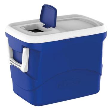Imagem de Caixa Térmica Soprano Azul C/ Tampa De Acesso Rápido 50,0L