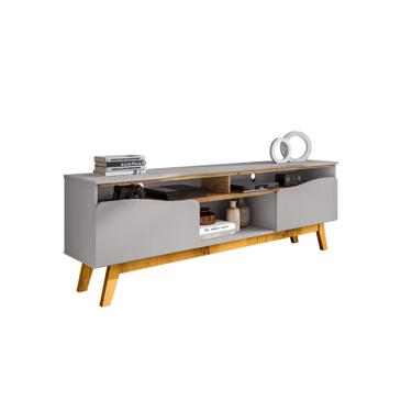 Imagem de Rack Ilhabela Off White/Cinamomo - Bechara Móveis