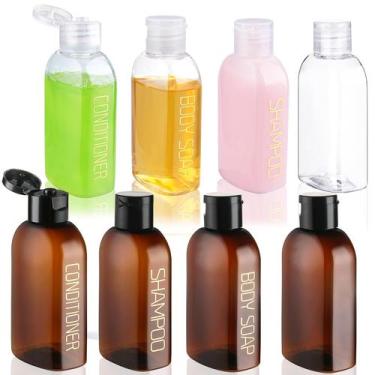 Imagem de Garrafas de viagem Cosywell 100mL, 8 unidades, recipientes aprovados p