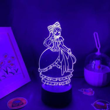 Imagem de Luz noturna Overlords Shalltears Bloodfallens 3D LED Color C - yiweisa
