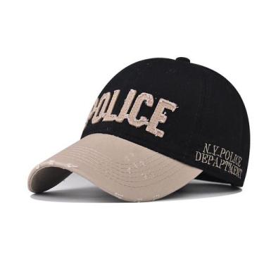 Imagem de Boné de beisebol Trucker POLICE bordado de algodão para adulto - Yiwei