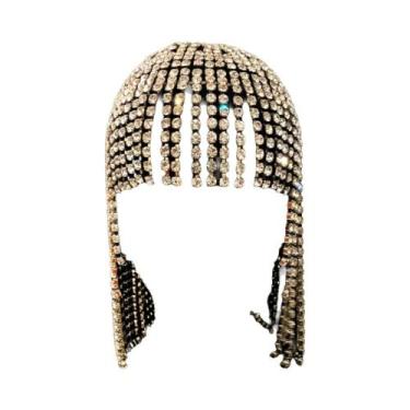 Imagem de Corrente De Cabelo Com Franjas De Cristal Y2K, Tranças Brilhantes, Tia