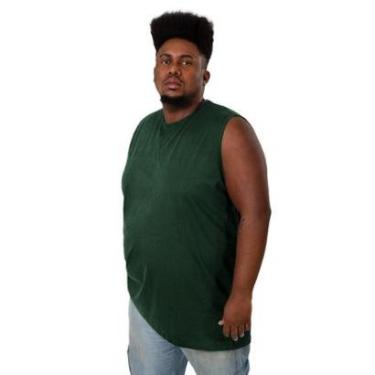 Imagem de Camiseta Camisa Regata Masculina Machão Big Lisa Plus Size-Masculino