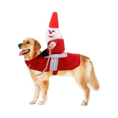 Imagem de Fantasia De Natal E Halloween Para Cães Grandes, Roupas Engraçadas Par