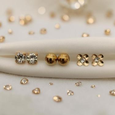 Imagem de  Combo 3 pares Bijuterias Lindas para Completar Seu Look