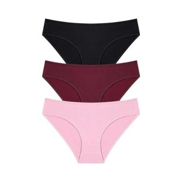 Imagem de Conjunto De Calcinhas De Algodão Femininas 3PCS S-XL Lingerie Sexy Fem