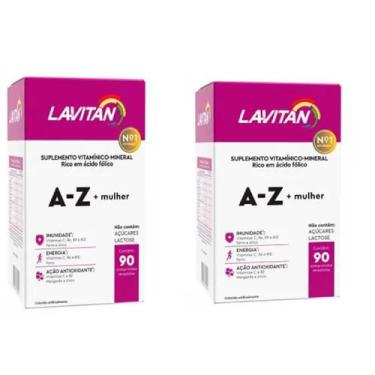Imagem de Kit 2 Lavitan A-Z + Mulher Suplemento Com 90 Comp  Cimed