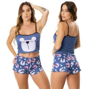 Imagem de Baby Doll Feminino Blogueirinha Sem Bojo Estampas Sortidas Virgínia Co