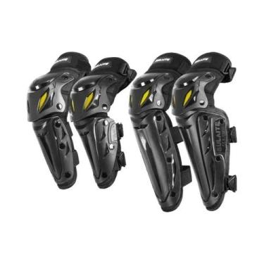 Imagem de Conjunto De Protetores De Joelho E Cotovelo Para Motocicleta Ventilado