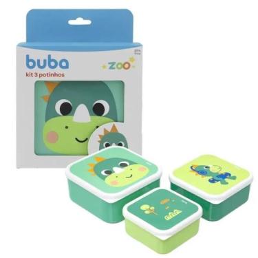 Imagem de Kit 3 potinhos papinha buba zoo dino 19054