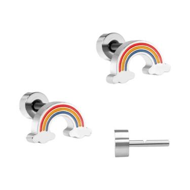 Imagem de Brincos De Coração Em Acrílico Para Meninas LUXUKISSKIDS Joias De Moda