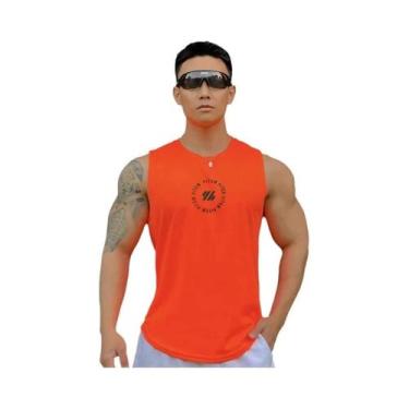 Imagem de Camiseta Sem Mangas Masculina Para Fitness, Top De Malha Para Treino N
