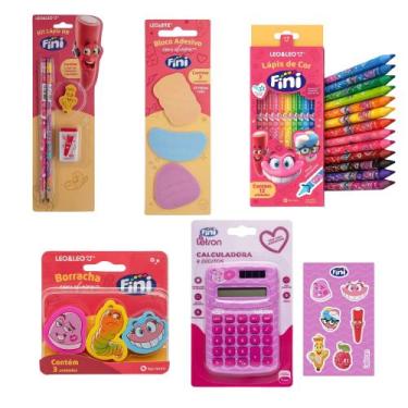 Imagem de COMP Kit Escolar Fini: Lápis de Cor, Kit Lápis HB, Borracha Aromática,