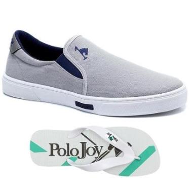 Imagem de Kit Tênis Iate Lona + Chinelo Polo Joy Masculino-Masculino