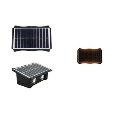 Imagem de Lâmpada de Parede LED Solar Externa à Prova d'Água - Iluminação para V