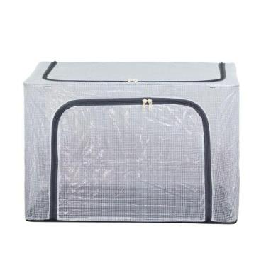 Imagem de Caixa Organizadora Multiuso Grande Com Ziper 100 Litros Casa - TOP RIO