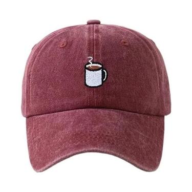 Imagem de Boné De Beisebol Retrô Lavado Ajustável Com Aba Curva Estilo Hip Hop C