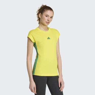 Imagem de Camiseta Adidas Feminina, Amarelo, P