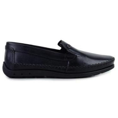 Imagem de Sapato Masculino Pegada Mocassim Couro Preto - 1416-Masculino
