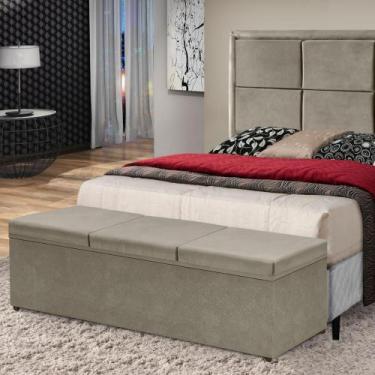 Imagem de Recamier Bau Estof. 6746 Lais 150cm - ESTOFADOS JATAI, Bege