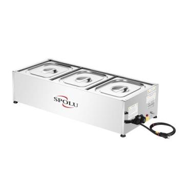 Imagem de Rechaud Térmico Inox 3 cubas Spolu 127V SPL-505